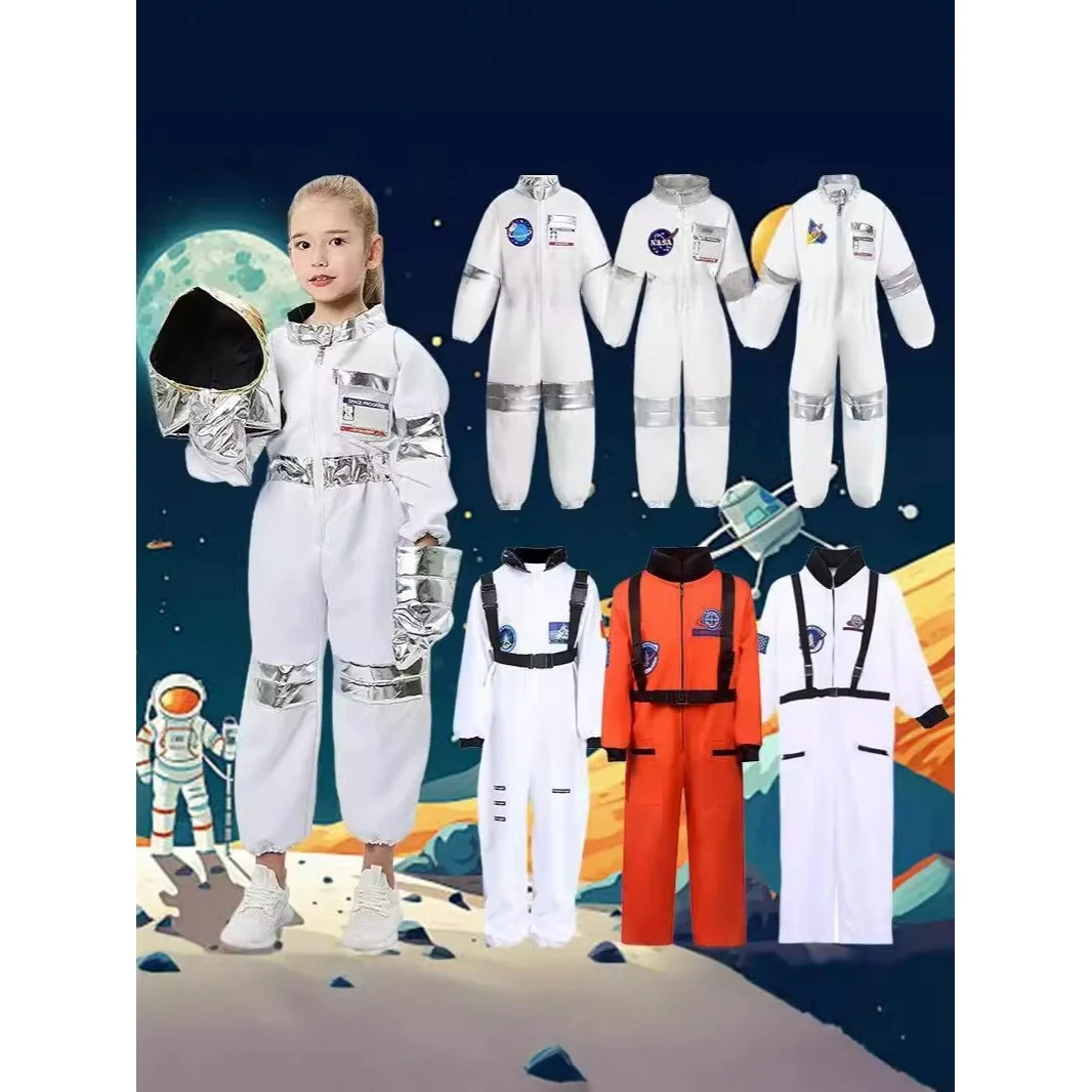

2026 New Children's Space Suit Halloween Cosplay Performance Suit Astronaut Astronaut Festival Costume Traditional Hanfu