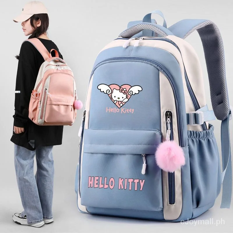 Hellokitty Girls' Schoolbags Hello Kitty Cute Primary School Student Schoolbag 1-6 Grade Lightweight Children Backpack Rzhu