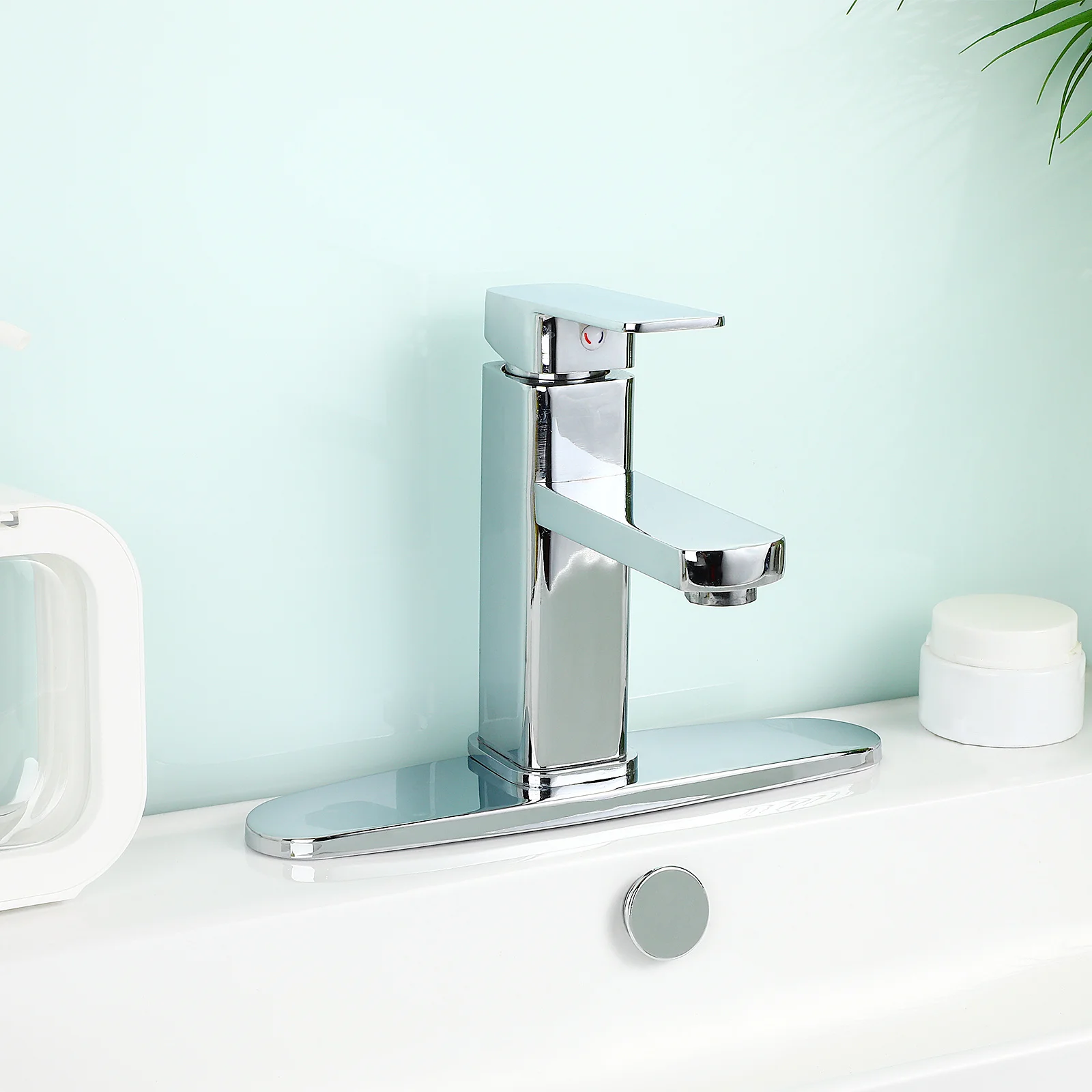 Stainless Steel 8 Inch Faucet Deck Plate For Single Hole Kitchen Sink Cover Heavy Duty Escutcheon Tap Accessories