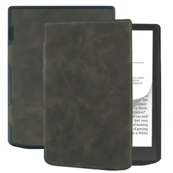 Slim Flip Book Funda Suitable case for Pocketbook InkPad 4 soft shell PB743 e-book TPU protective leather InkPad 4 cover