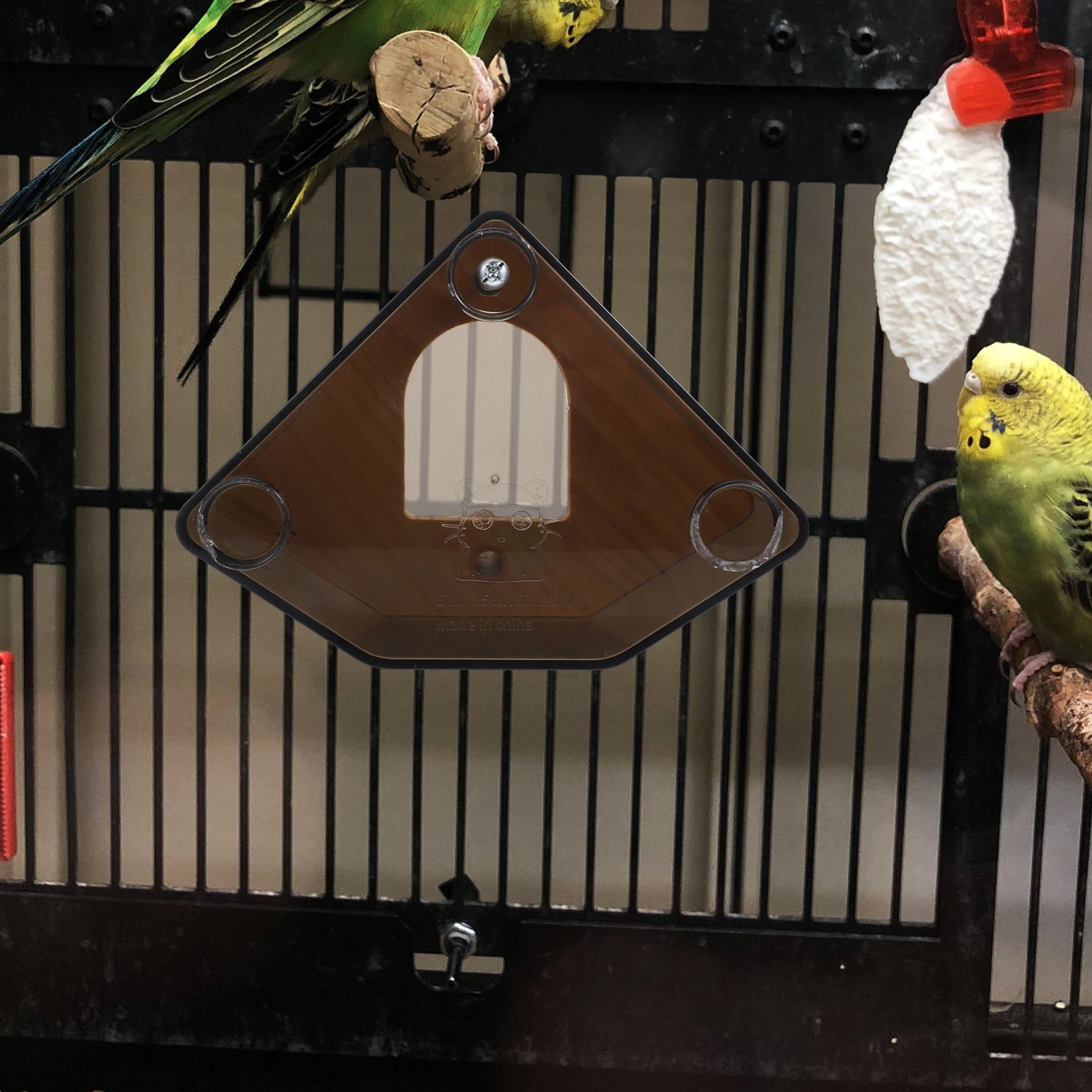 

Transparent Parrot Nesting Box Sturdy Acrylic Bird Breeding House with Warm Function for Parakeet Durable Clear Cage Easy