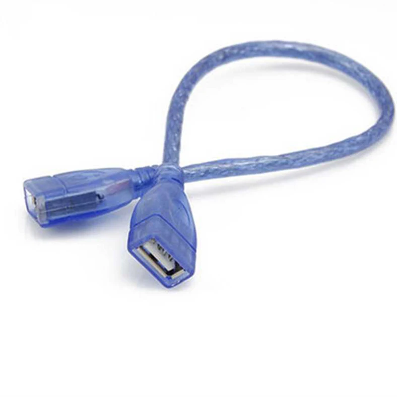 

Dual USB Cable Splitter USB 2.0 Female Plug to Female Plug Convert Adapter USB Extend Cord USB Data Wire