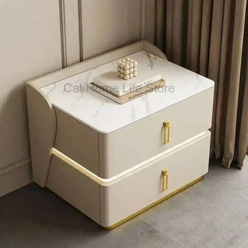 

Induction Luxury Nordic Lamp Modern Minimalist Nightstand Small Coffee Table Creative Mesa De Noche Bedroom Furniture KMNS