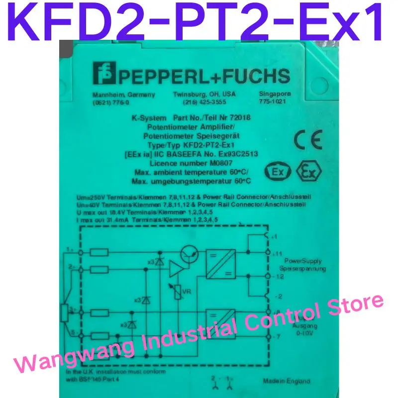Second-hand test OK  , Safety barrier KFD2-PT2-EX1