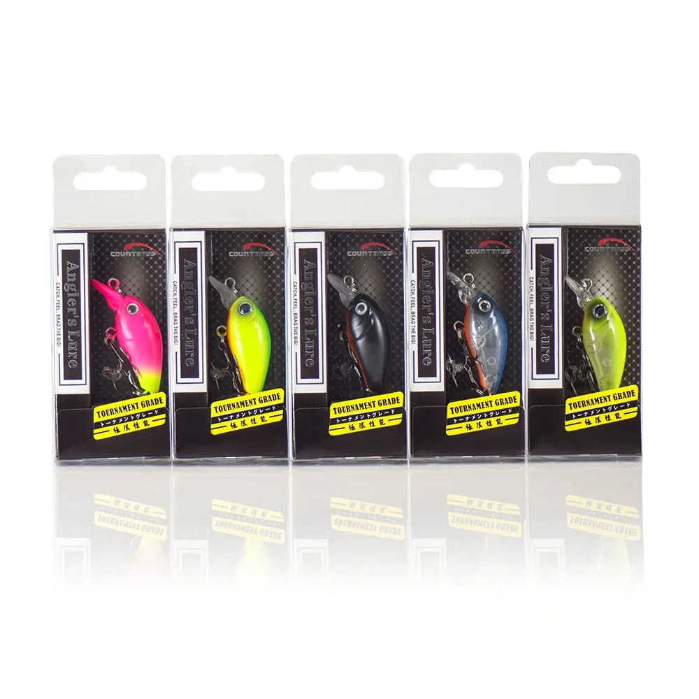 Countbass Wobbler Sinking Crank bait Hard Plastic Fishing Lures, 35mm, 4.3g