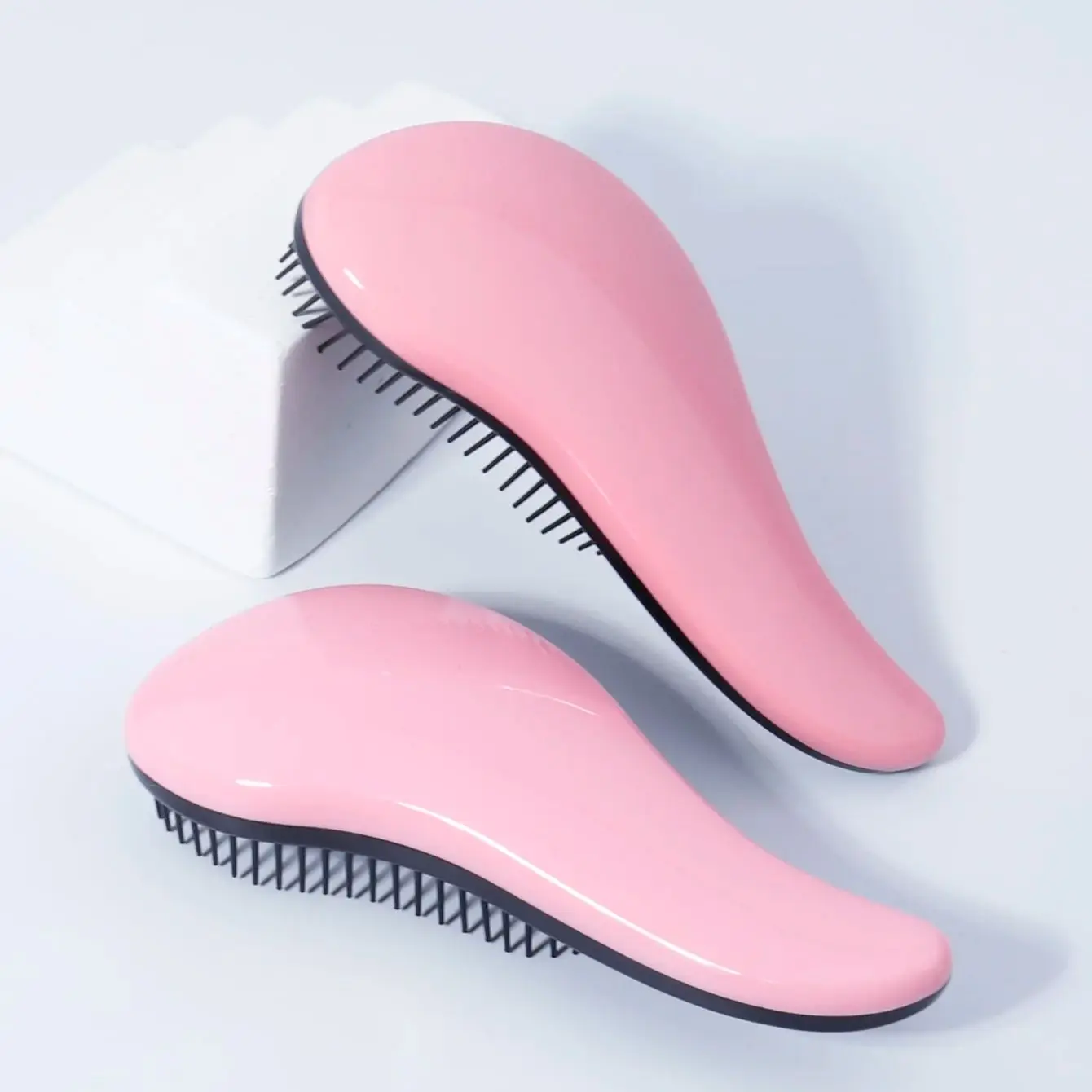Dolphin styling hair brush, massage scalp exfoliating brush, anti-static and anti tangling,special for real hair wigs