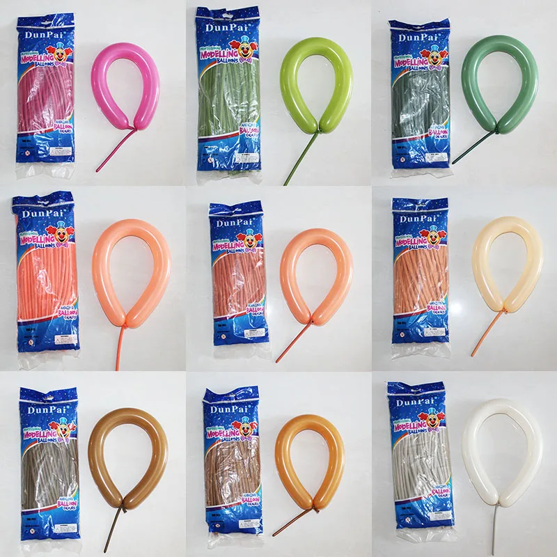 100pcs 260 Thickened 1.8g Retro Magic Balloon Versatile Latex Strip Balloon Art Festival Performance Party Decoration Supplies