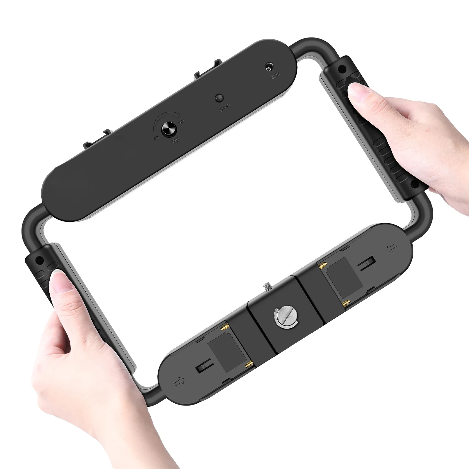 GVM TL-10S 10W Điện Thoại Thông Minh Video Giàn Khoan Có Đèn Cầm Tay Điện Thoại Vòng LED Đèn Selfie Ánh Sáng Với Ổn Định Giá Đỡ vlog Cầm Nắm