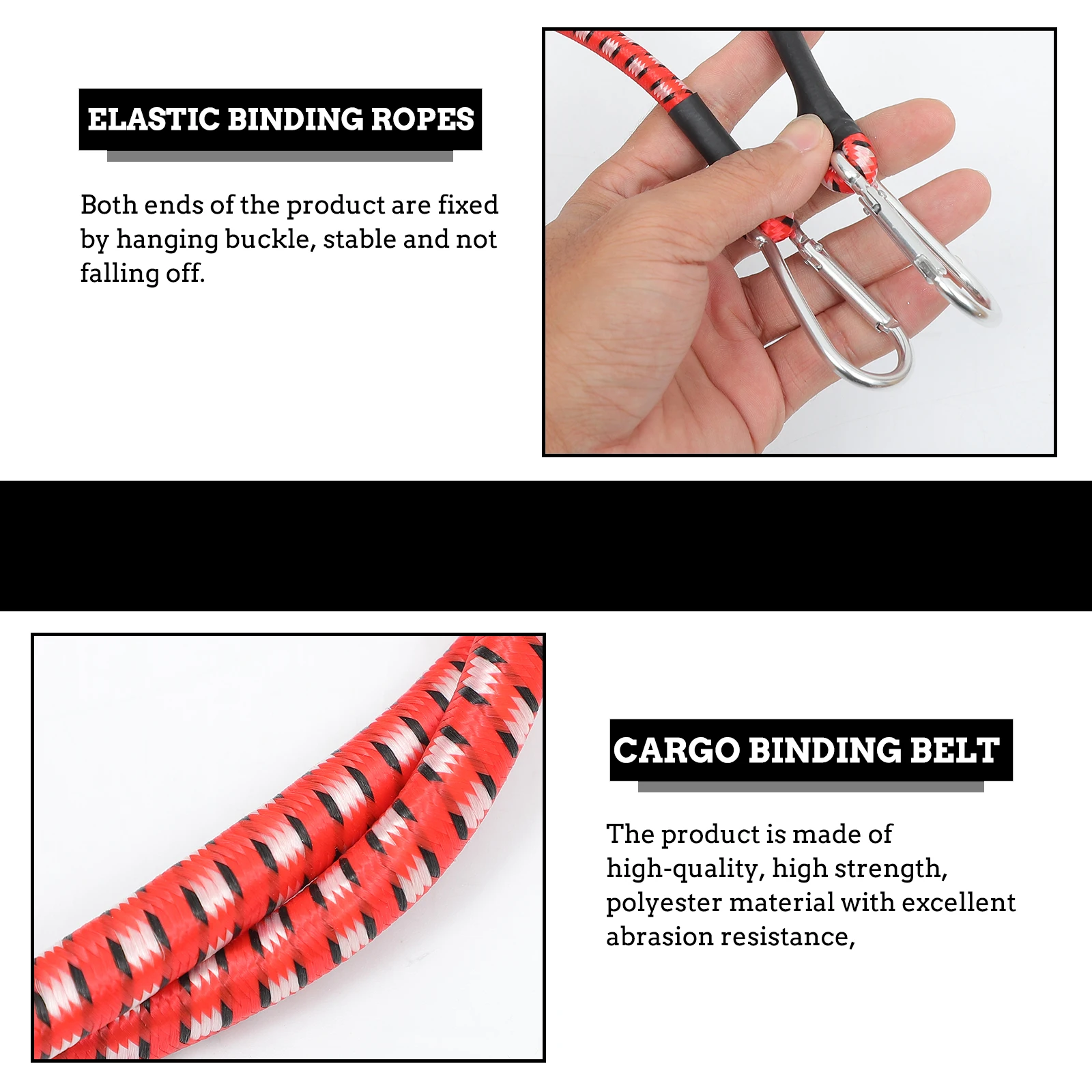 

4 Pcs Tie Rope Tow Cargo Lashing Strap Luggage Storage Belt Binding for Electric