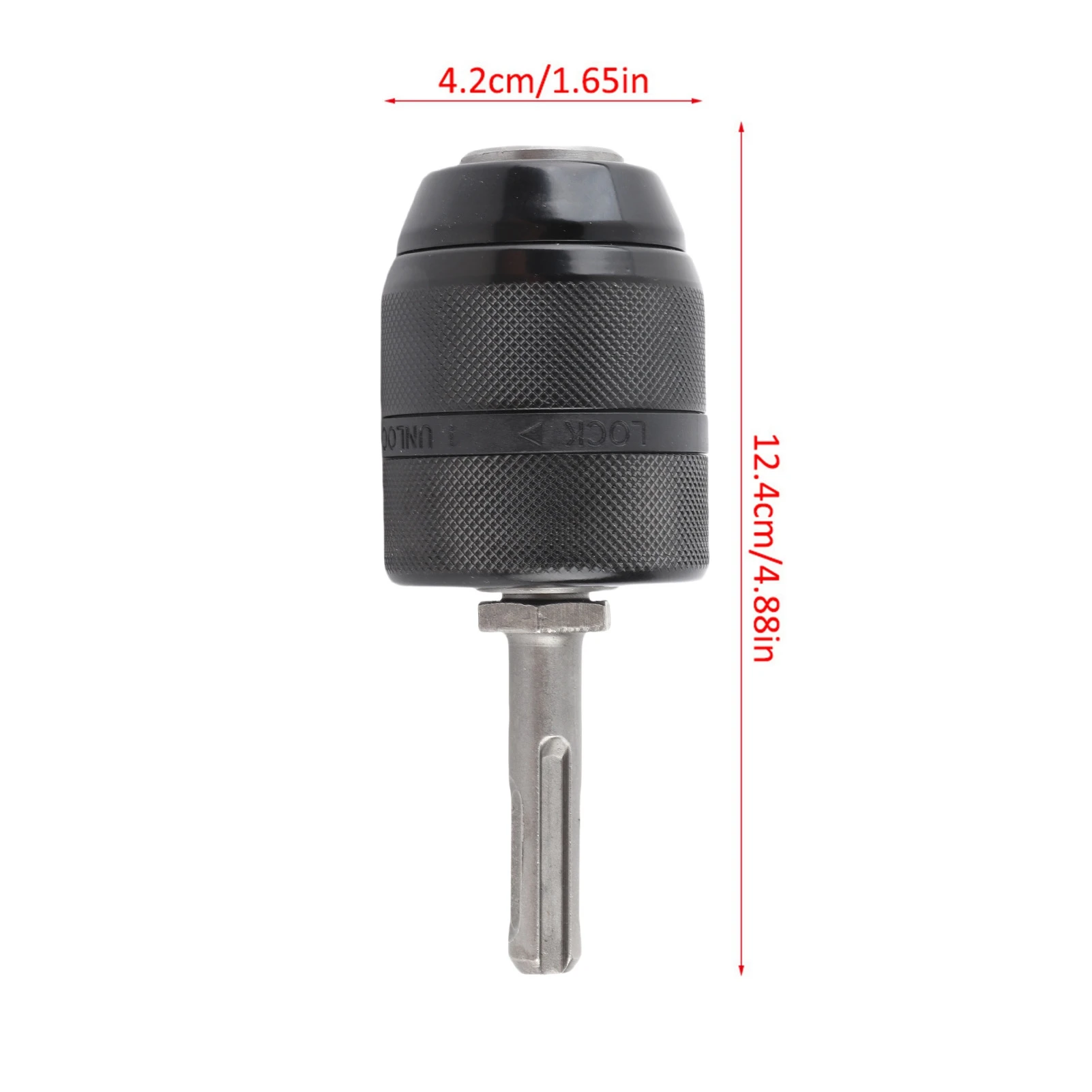 2–13 mm capacity metal keyless drill chuck adapter, includes SDS adapter, SDS chuck adapter, and keyless SDS chuck image 2