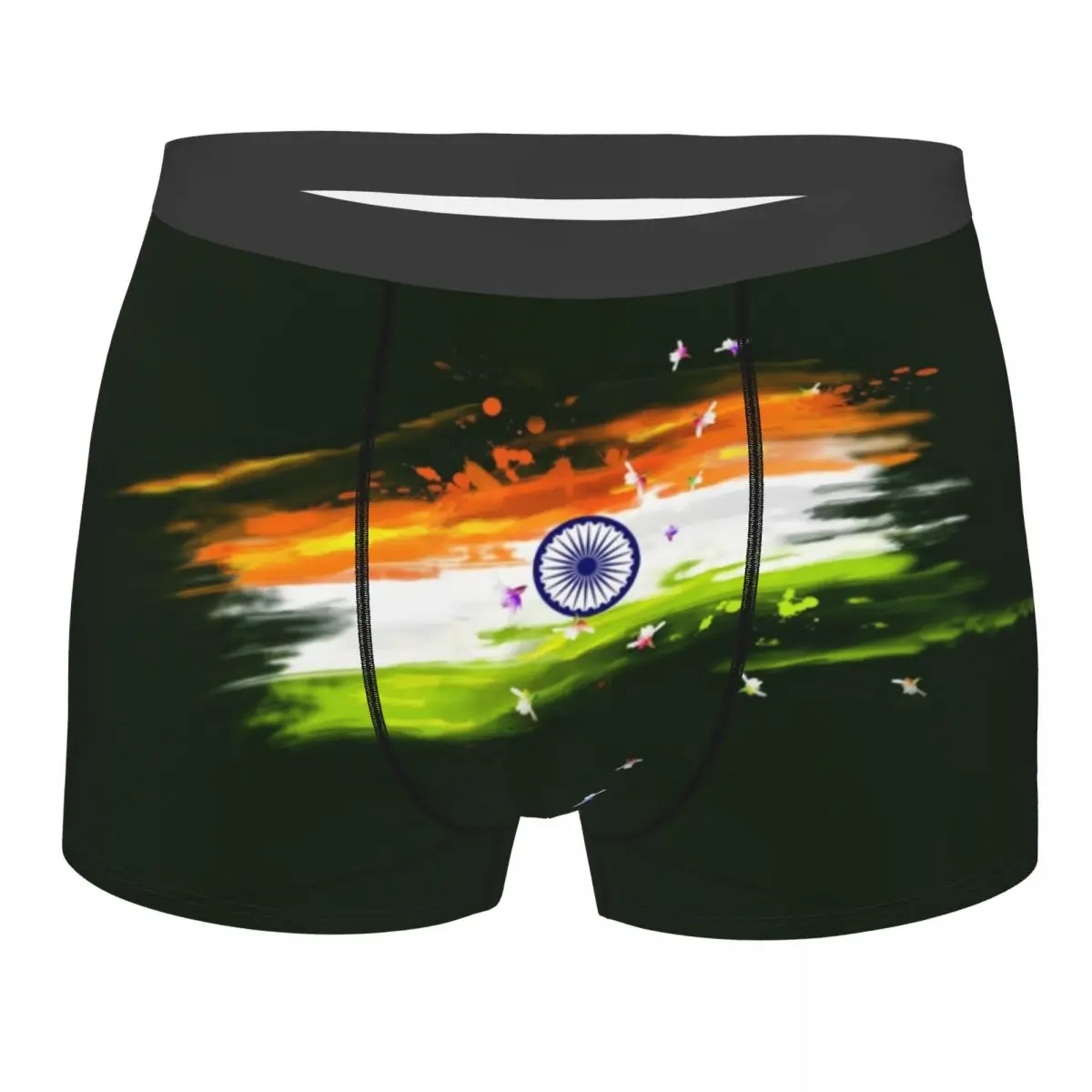 Paint Flag For Independence Indian Abstract Art Underpants Homme Panties Man Underwear Ventilate Shorts Boxer Briefs