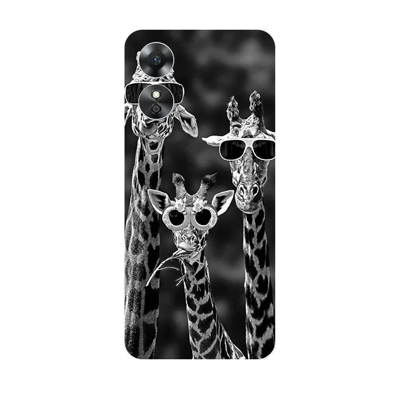 สําหรับ OPPO A17 A18 A38 กรณีฟุตบอลซิลิโคนนุ่มสําหรับ OPPO A17 CPH2477 17 ฝาครอบโทรศัพท์สําหรับ OPPOA17 etui Fundas