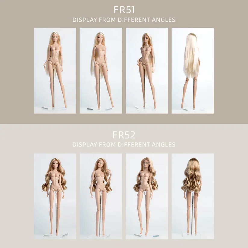 Xianxian New Supermodel doll / 32cm High doll with light normal Skin blue green eyes / 12 Joint Movable Body + Head / 1/6 doll view 3