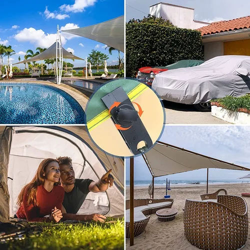 Imagen 2 del producto Pinzas para lona de piezas, Clips de bloqueo de alta resistencia, sujetadores de lona, cubierta de toldo para piscina, 24 unidades