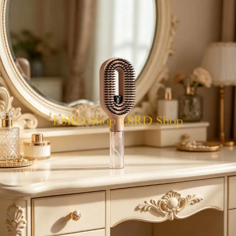 L8RD Hairbrush Multicolor Water Sprayer Detangler Brush For All Hair Types To Prevent Frizz And Enhancing Shinning