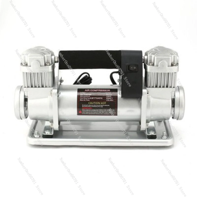 High Power Automotive Air Pump Dual Cylinder All Metal Fast Off-road Sand Pump High-pressure 580W Air Compressor