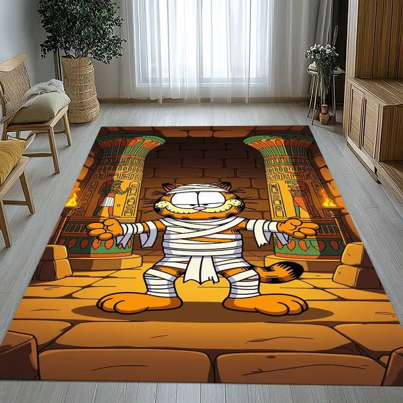 Funny Cartoon G-Garfield Soft Non-Slip Large Area Rug for Living Room,Bedroom Playroom Carpet Mat for Sofa,Home Decor Gift