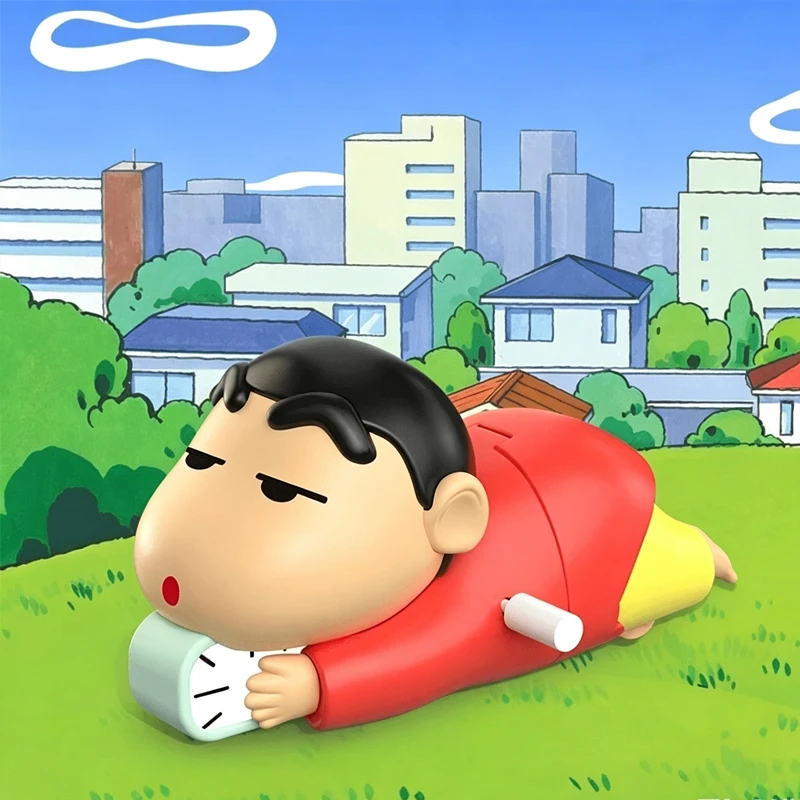 Kawaii Shinchan Clockwork Crawling Toy Funny Cartoon Desktop Ornament Stress Relief Toy Gift For Home Boys Girls Students Couple