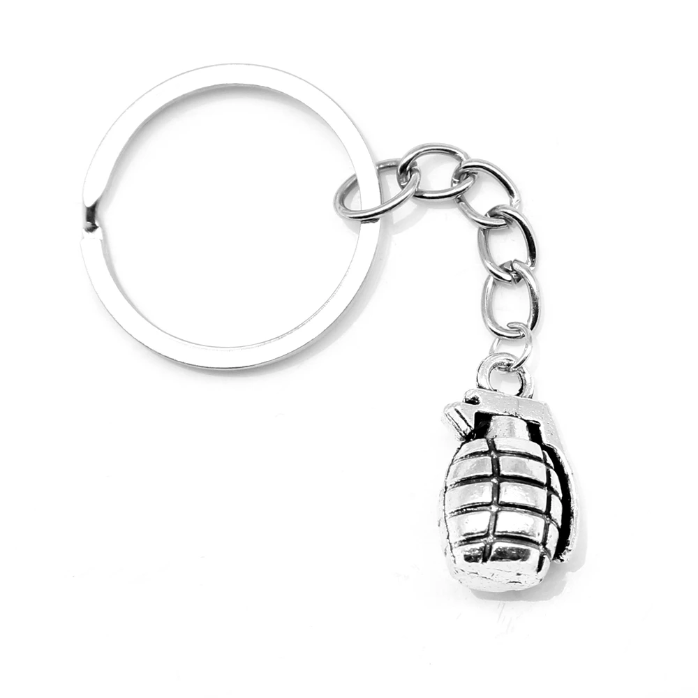 1 Piece Hand Grenade Keychain Beautiful Jewelry 14x23mm