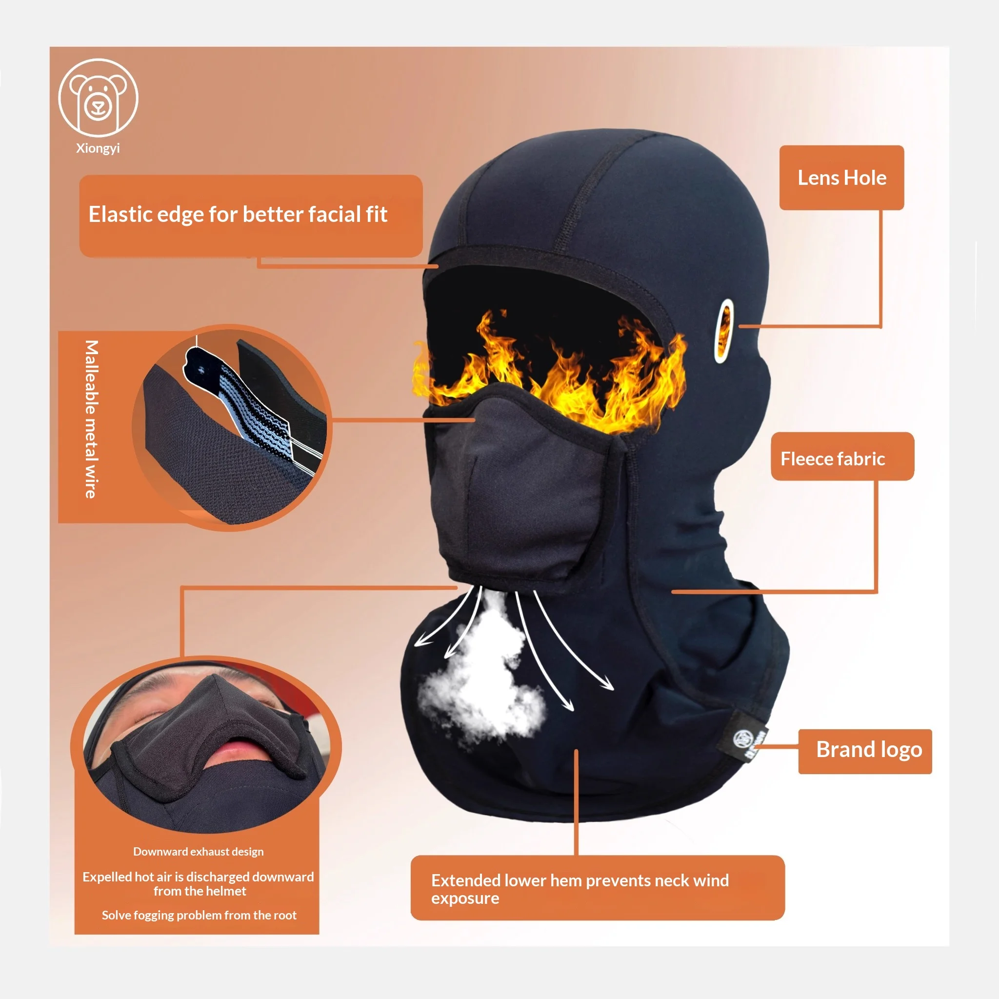 

Thermal Winter Balaclava Cycling Full Face Mask Warm Outdoor Sports Motorcycle Ski Fishing Hunting Mask Fleece Scarf Cap Bandana