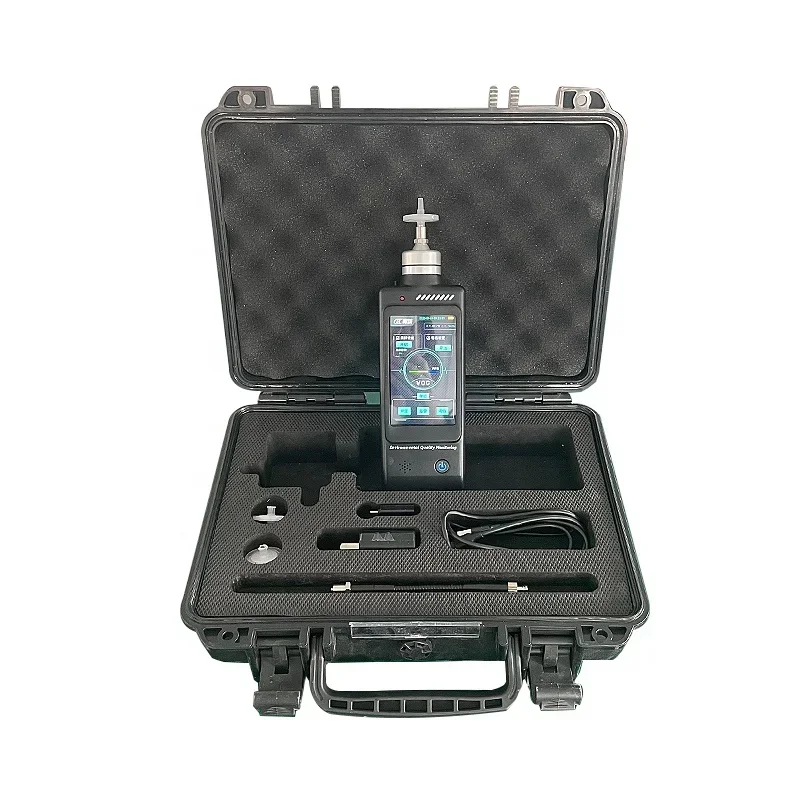 

2025 hot sale Support U disk and SD card for program upgrade humanized operation design portable temperature tvoc collector and