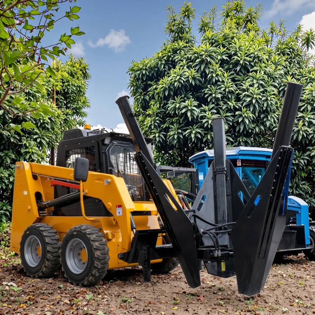 High Top Hydraulic Spade Digging Tree Mover Machine Transplanter Skid Steer Loader Core Motor Gear Components CE EPA 5 Year