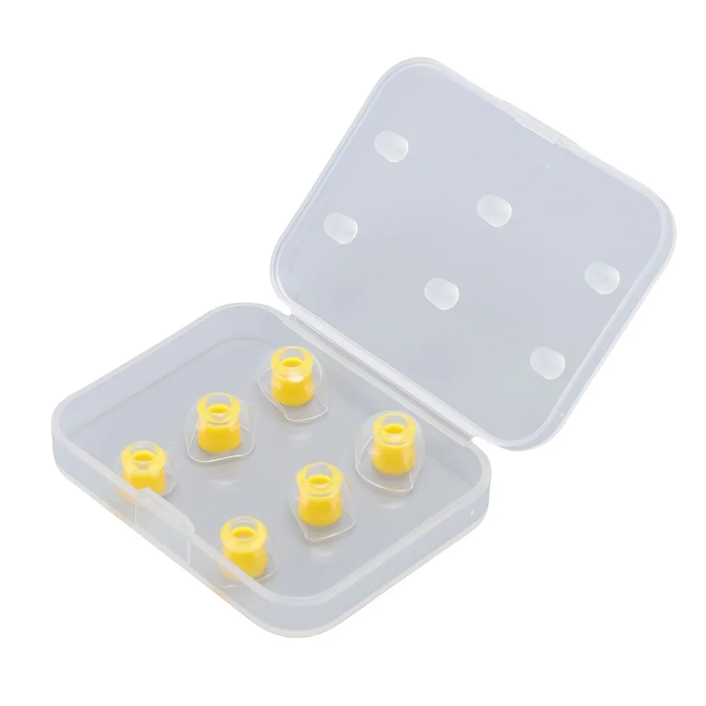 3 Paar 4-mm-Innenloch-Ohrhörer-Silikonspitzen in den Größen S, M, L zur Geräuschisolierung für BeatsX-Ohrhörer