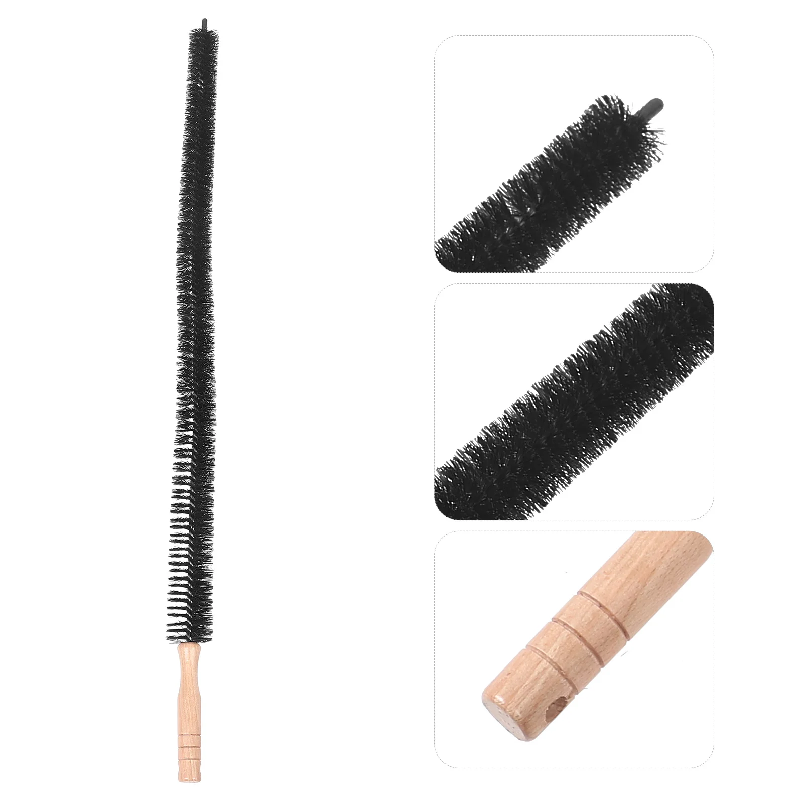 

Cleaning Brush Long Handle Multifunctional For Washing Machine Dryer Vent Home Use Durable Wooden Handle Nylon Bristles Easy