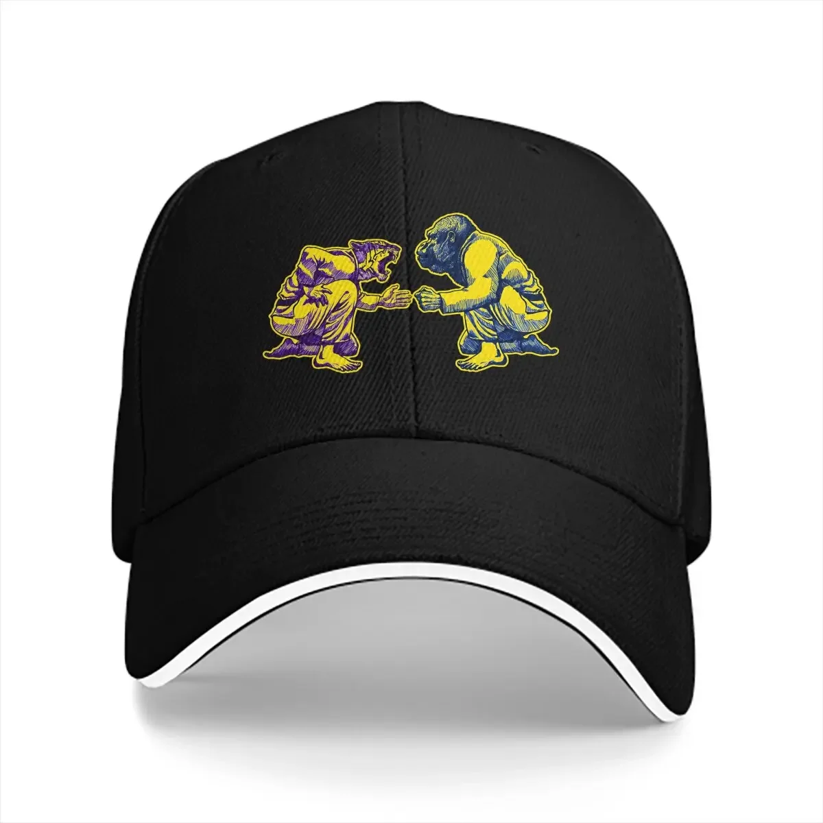 Martial Arts Way of Life Tiger VS Gorilla Baseball Cap Men Hats Women Visor Protection Snapback Jiu Jitsu BJJ Caps