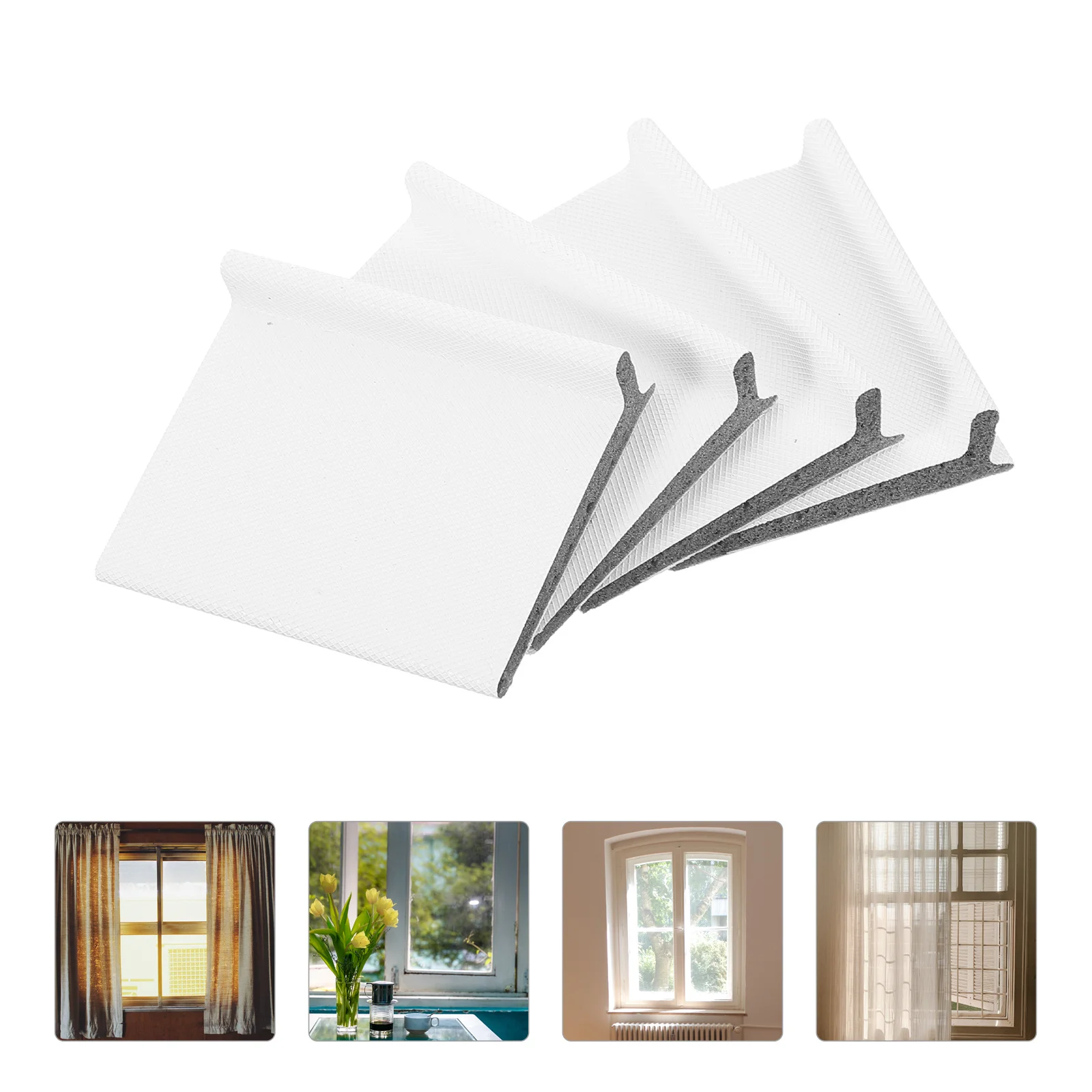 

50Pcs Door Corner Seals Self Adhesive Waterproof Sealing Strip for Door Bottom Frame Window Crack Insulation Weatherstrip