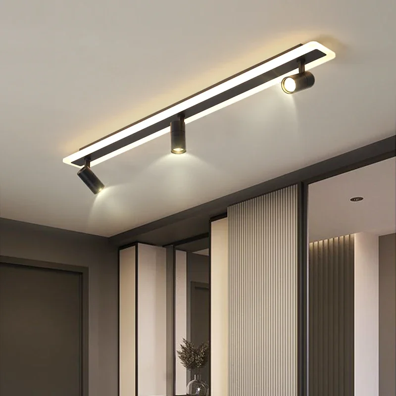 loja de roupas spotlight lustres nova luz de pista luzes led de teto tira longa luminaria trilho decoracao home 220v 01