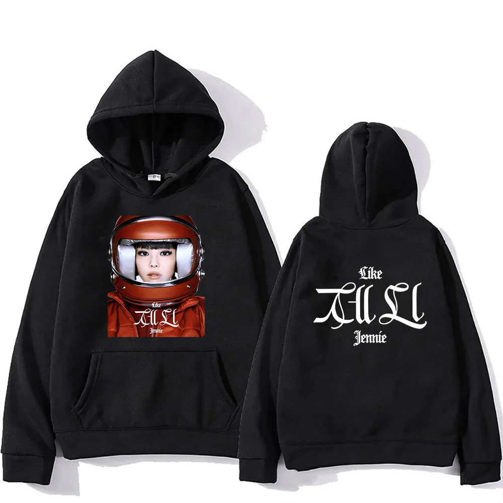 Like Jennie in Ruby Album Hoodie 2025 Fashion Men/women Hoodies Harajuku Winter Clothes Pullover Sweatshirt for Fans Gifts