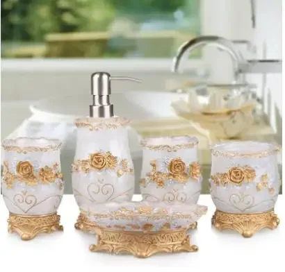 

Uropean Style Wash Set, Bathroom Toiletries, Five-piece Gift Box Packaging Sets 5pcs