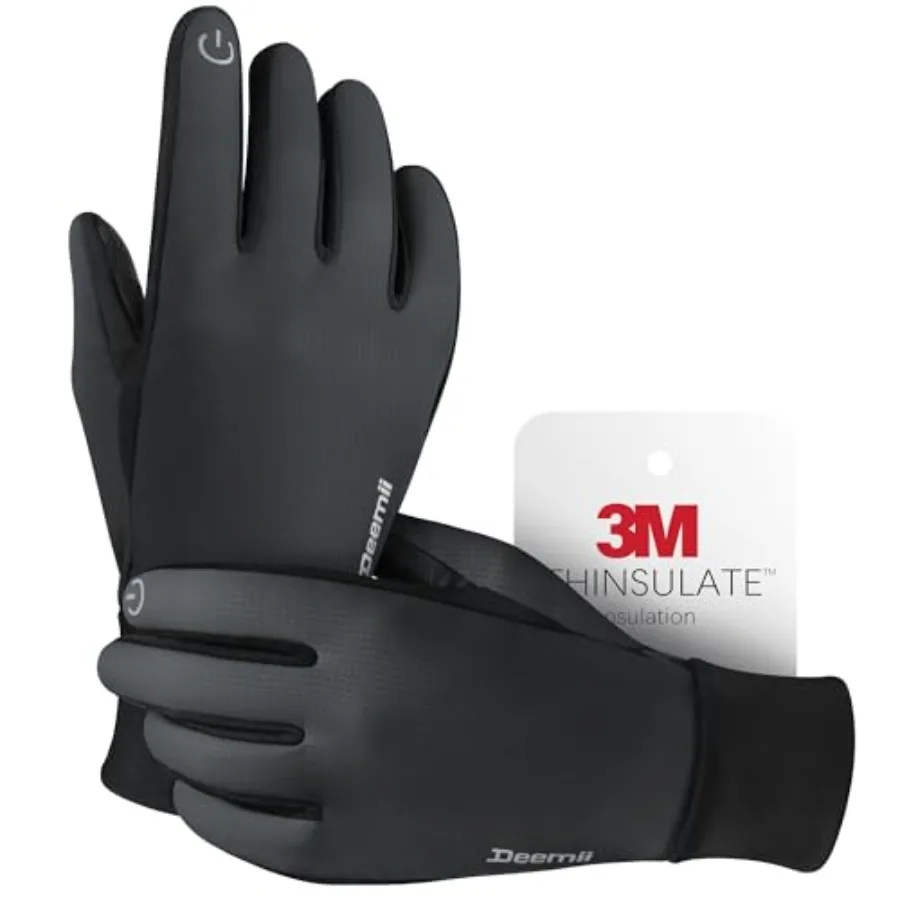 

Winter Gloves Men Women Made with 3M Thinsulate, Lightweight Thermal Warm Gloves for Cold Weather with Touch Screen Fingers, Wa