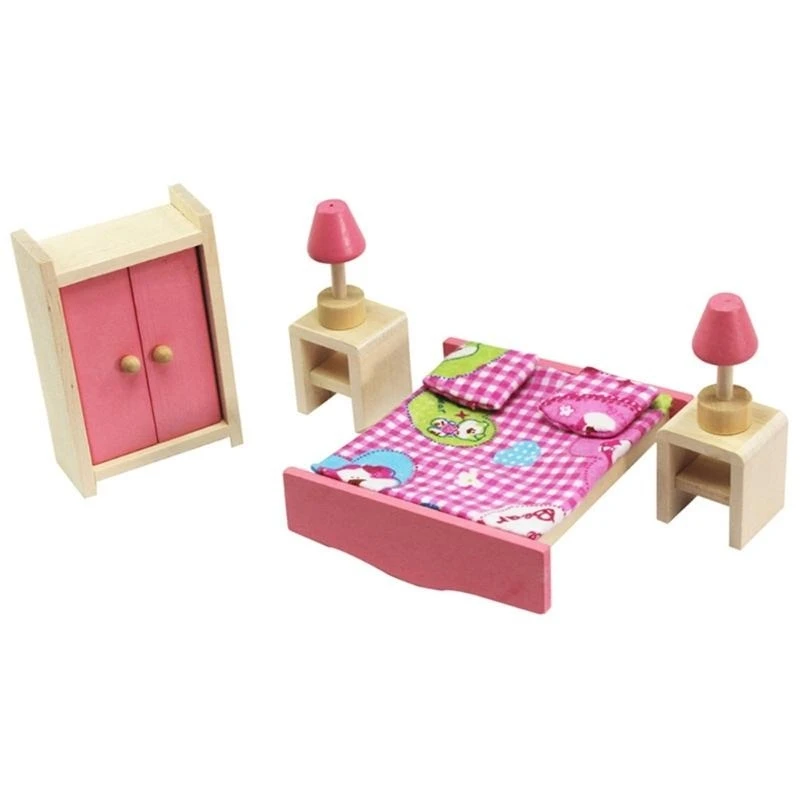 U13F Esszimmerfigur Model Realistisches Vintage Life Szene Puppenhaus tun Game Möbel für Schlafzimmer Esszimmer