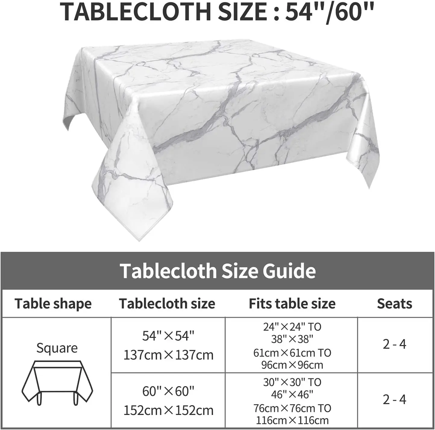Square Table Cloth 54\