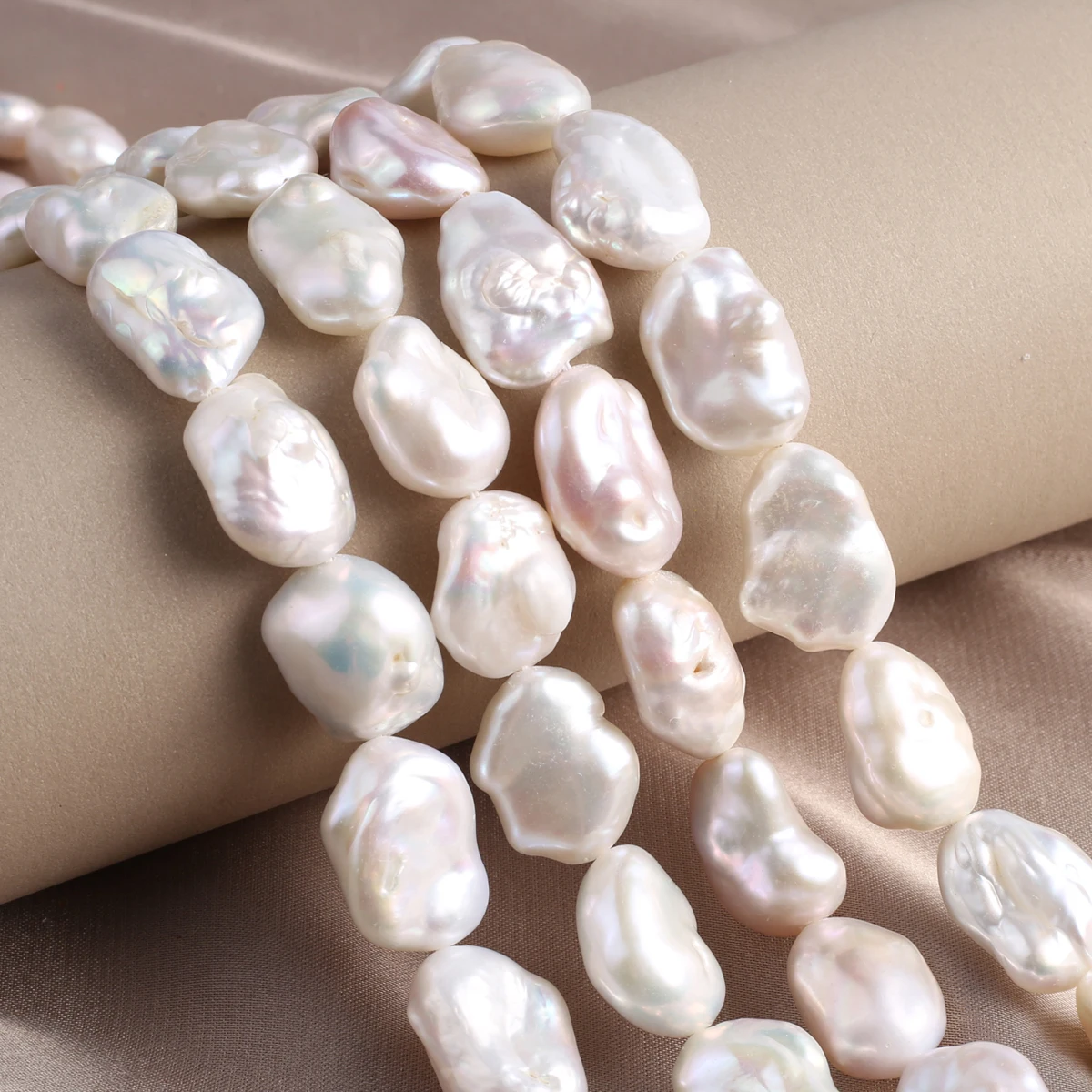 1string Baroque 100% Natural Freshwater Pearl Loose Beads Charms for DIY Women Men Necklace Jewelry Making Accessories Gifts