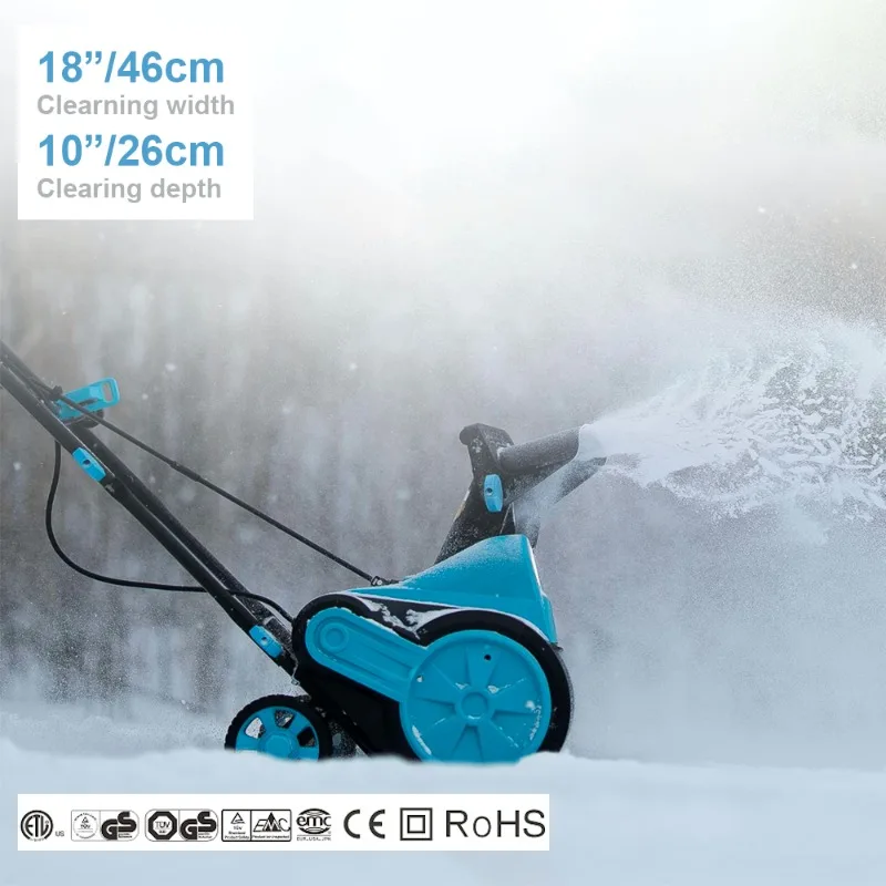 MAXFORCE Garden Electric 15A 2000w قاذف منفاخ الثلج قابل للتعديل مع مصباحين LED #1