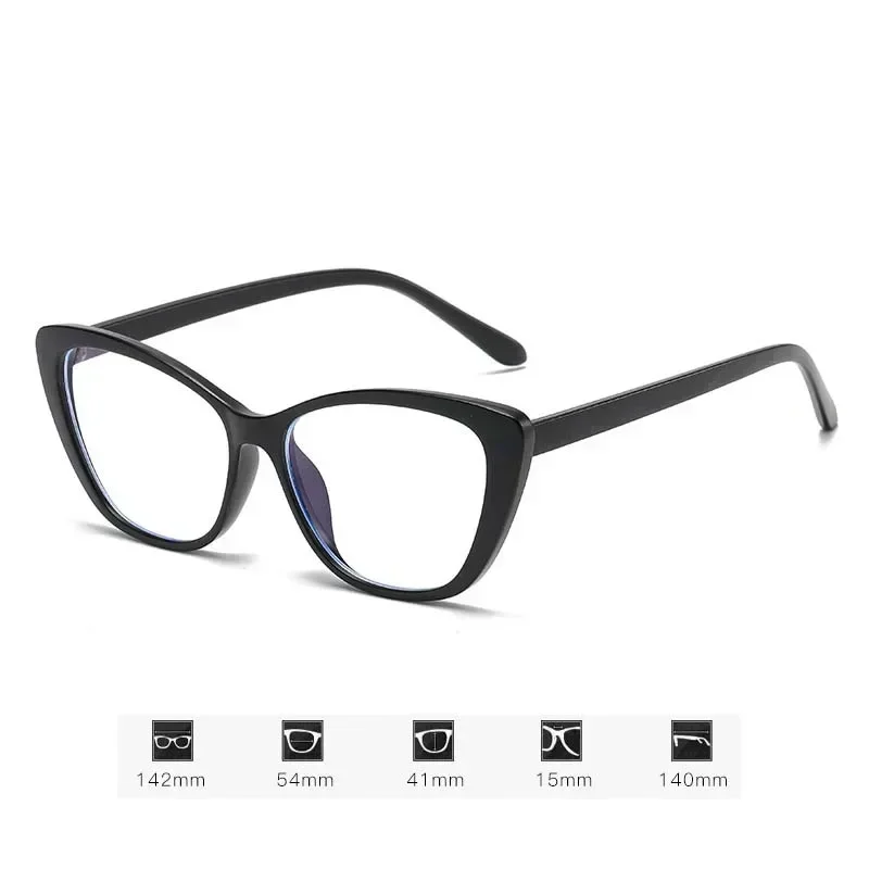 Fashion Purple Cat Eye Glasses Gradient Color Anti Blue Light Optical Eyeglasses Butterfly Frame Computer Reading Eyewear