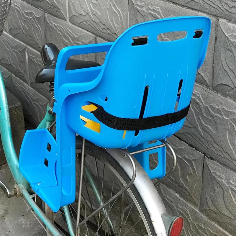 Asiento de bicicleta para niños, asiento de seguridad para bicicleta, de plástico, de gran tamaño