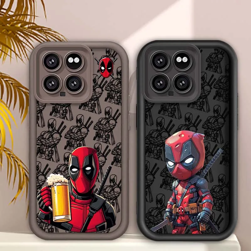 マーベル ウルヴァリン デッドプール クール Xiaomi Mi 15 14 14T Redmi 13 13T 13C 12C 14C 12 12T 11 11i Lite Pro 5G アイ ラダー スマホケース