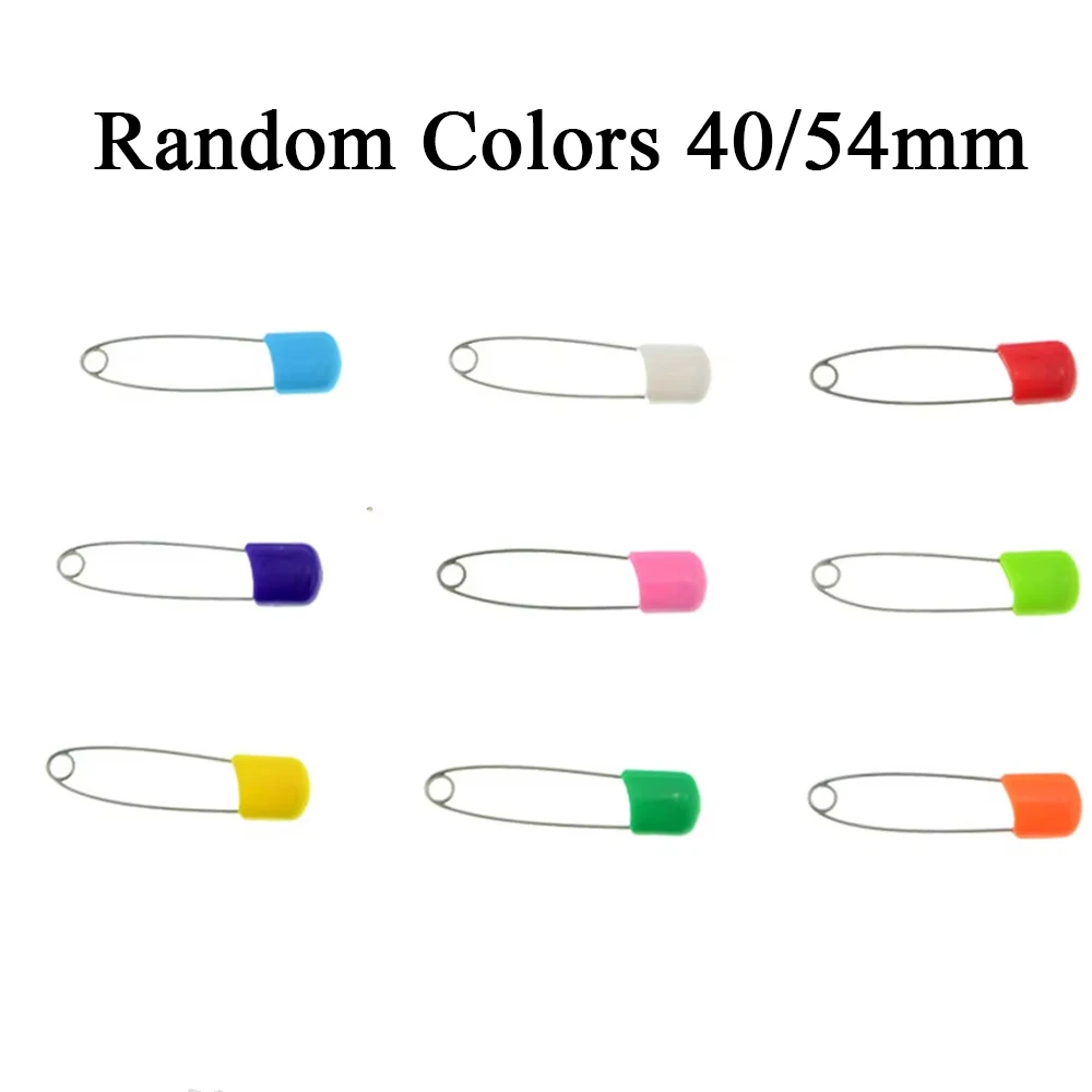 10/20 قطعة دبابيس أمان رأس بلاستيكية دبابيس إبرة ملونة الحفاض قفل بروش أبازيم DIY بها بنفسك إبرة لوازم الخياطة