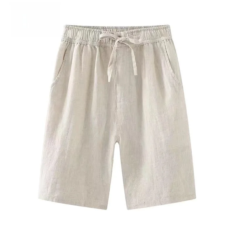 

Linen Casual Men's orts Summer Loose Five-Point Thin Comfortable Linen Trendy Five-Point Pants Straight Leg Four Seasons