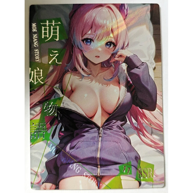 Anime Goddess Story Yae Miko Keqing Ganyu Sangonomiya Kokomi Kamisato Ayaka SSR Series Collectible Card Birthday Gift Game Toys