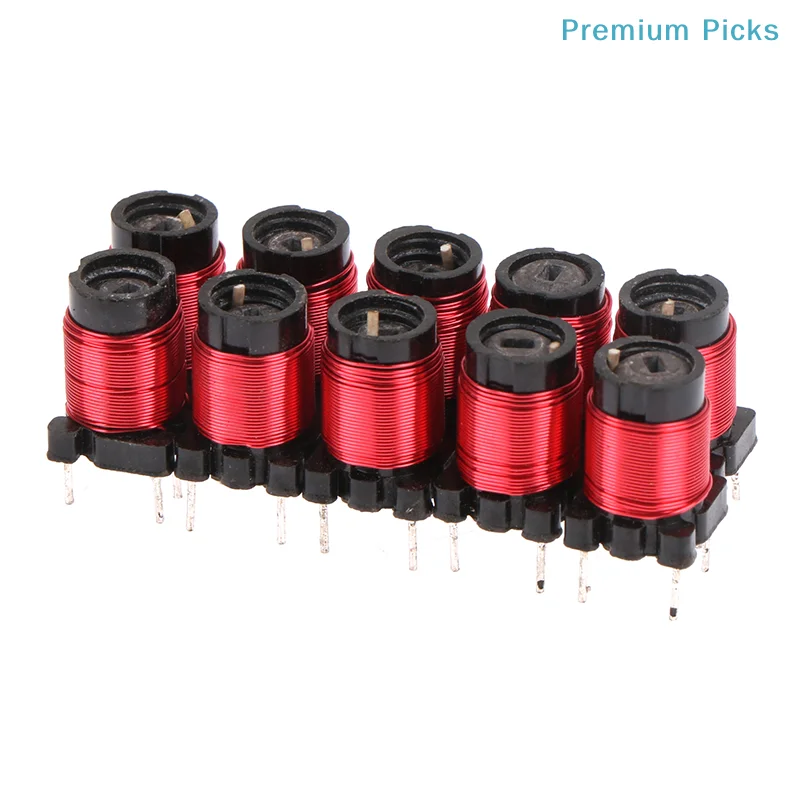 portable10pcs 50T 13uh-34uH Adjustable High-Frequency Ferrite Core Inductor Adjustable High Frequency Ferrite Core Coils