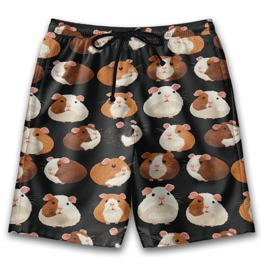 2025 unissex 3d impresso engraçado animais de estimação cobaia shorts casuais havaiano animal esporte praia shorts andando em casa calças pijamas
