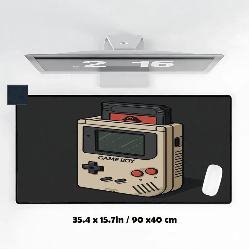 

Retro Handheld Game Console Deskmat,cute Kawaii Desktop Decoration,artistic Style Deskmat,anime Deskmat,perfect Gift for Friends