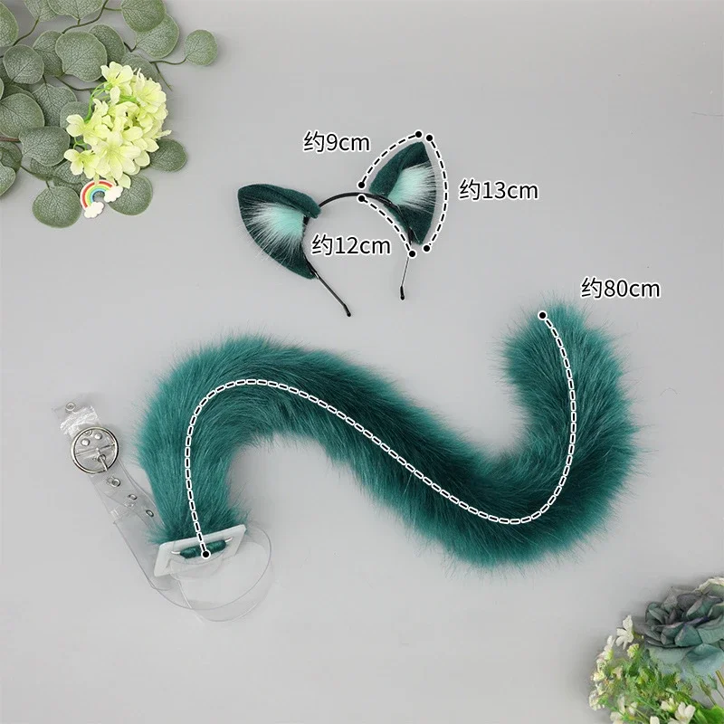 Handgemaakte Anime Pluizige schattige vos Kattenoren vos kat staart cosplay prestaties rekwisieten Halloween kostuum accessoires kindercadeau Cosplay