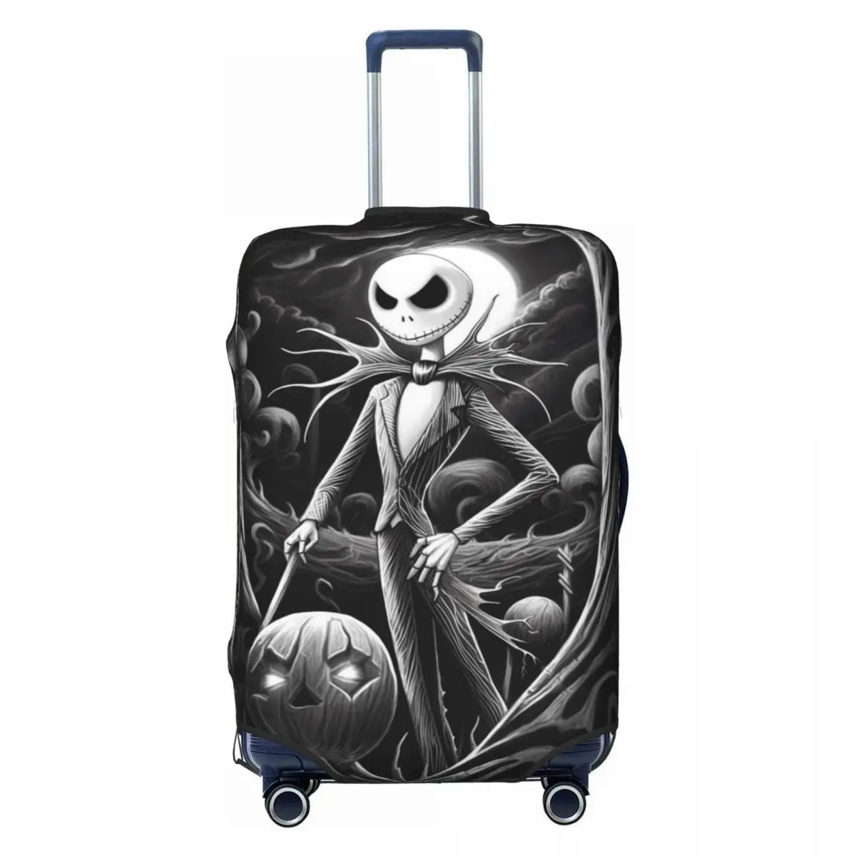 

Custom The Nightmare Before Christmas Suitcase Cover Dust Proof Movie Jack Skellington Travel Luggage Covers for 18-32 inch
