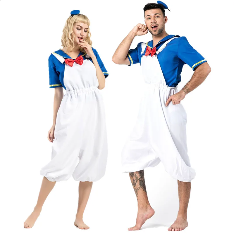 

Halloween Cosplay Costume Anime Cartoon Cute Duckling Sailor Costume Navy Wind Duck Cartoon Character Men And Women Suit